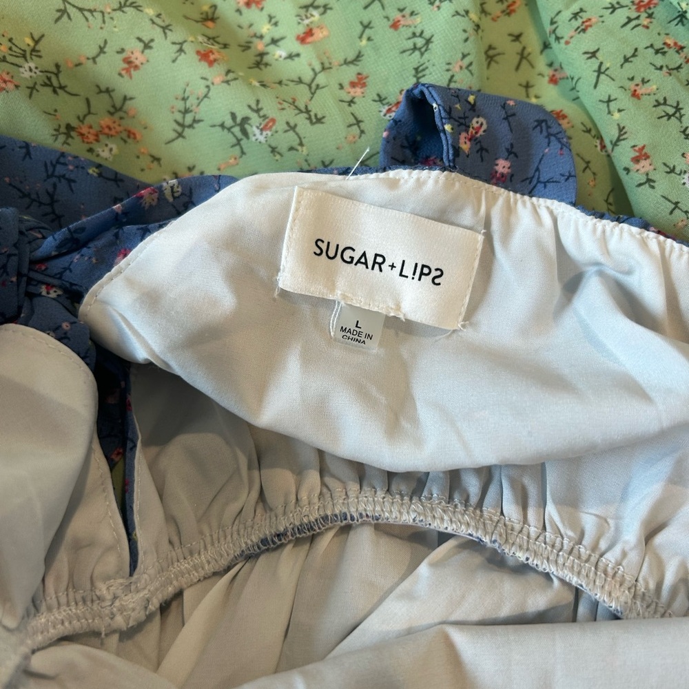 Sugar + Lips Tiered Floral Boho Maxi Summer Dress - Picture 4 of 7